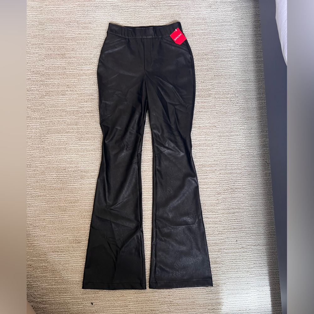 Spanx Leather Like Flare Pants - Size Small - Brand New With Tags